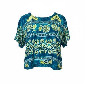 Womens Boho Bohemian Blouse Shirt Top Cottage Indie Fairy Festival Hippie OS